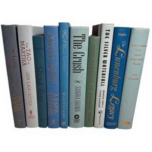 **SET OF 5**  Coastal Decorative books / Beach Blue /Staging Books / Real Books